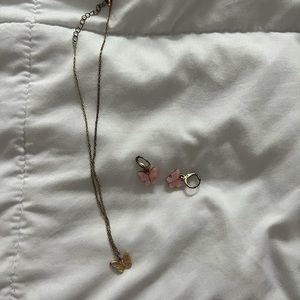 Butterfly jewelry set